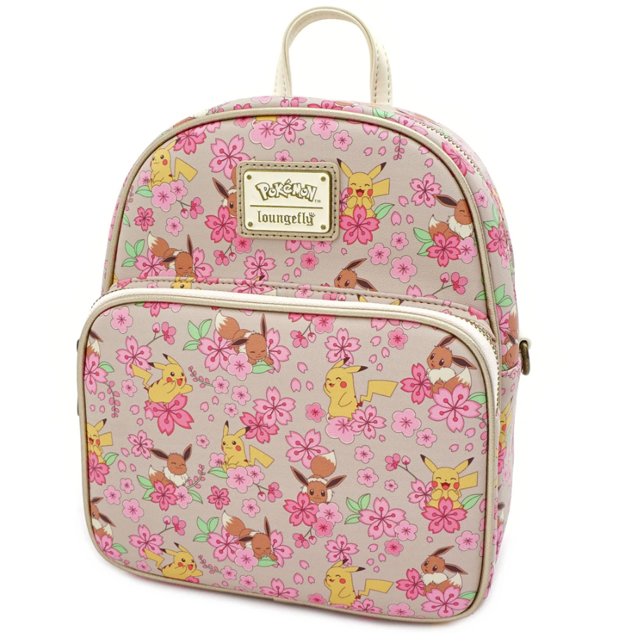 Loungefly Pokemon Pikachu Eevee store Love All Over Print AOP Mini Backpack