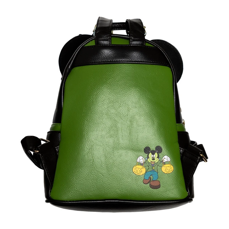 LOUNGEFLY DISNEY Mickey Mouse Frankenstein Mickey Cosplay Mini-Backpack - EE Exclusive Glow in the Dark Face